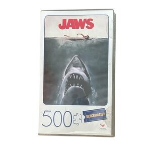 Jaws Blockbuster movie poster 500 piece puzzle. Used with ALL pieces accounted